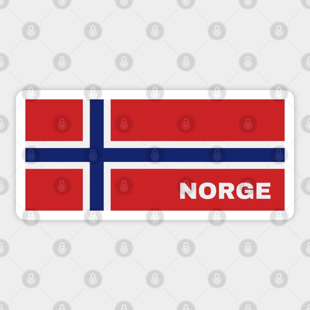 Norge in Norwegian Flag Sticker by aybe7elf